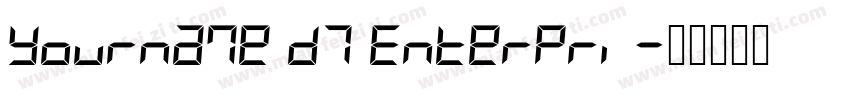Yourname D7 Enterpri字体转换